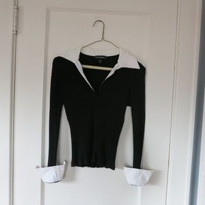 Women's size small bebe collared top